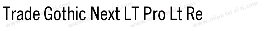 Trade Gothic Next LT Pro Lt Regula字体转换